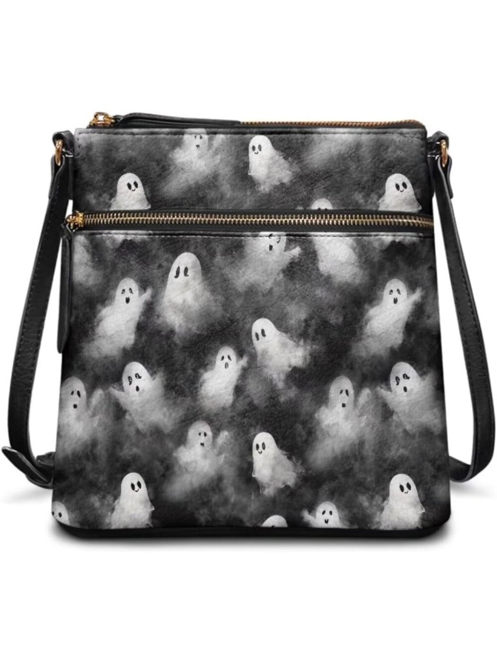 Women's Halloween Leather Purses Leather Hobo Bags Vintage Travel Crossbody Bag